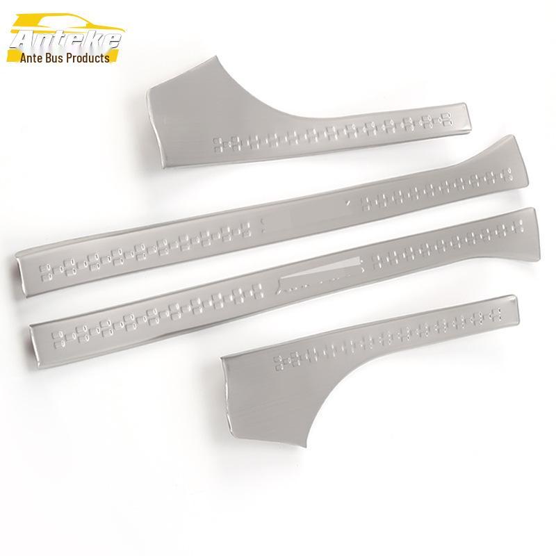 Sylphy Classic Stainless Steel Sill Strips: Anti-Scratch Decorative Scuff Stickers