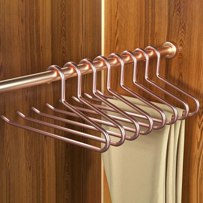 32CM Aluminum Alloy Pants Hangers Clothes Organizer Closet Dress Jeans Hanger, Anti Slip Trousers Rack Drying Rack