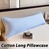 Solid Color Double Couple Body Pillowcase Long Pillow Case Sleeping Cotton Cover for Dakimakura Bed Sofa 48x150/48x180CM