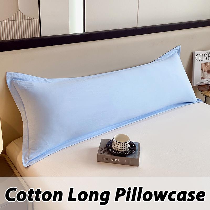 Solid Color Double Couple Body Pillowcase Long Pillow Case Sleeping Cotton Cover for Dakimakura Bed Sofa 48x150/48x180CM