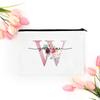 Personalized Makeup Bag Bridesmaid Cosmetic Bags Pouch Gifts for Her Custom Initial Make-up Toiletry Bag Bridesmaid Proposal