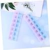 Generic 2-piece case weekly portable storage box lightweight design organizing tablets jewelry small items.