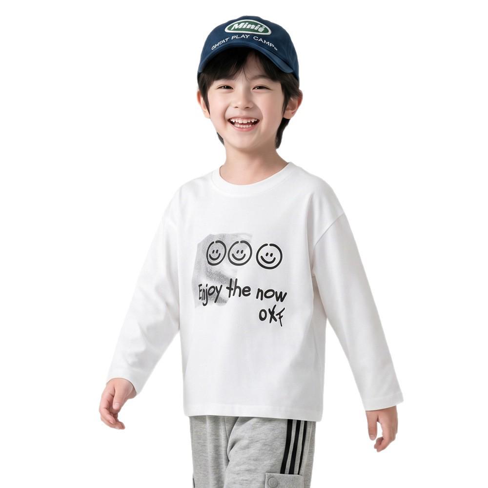 Beiteng Autumn Kids' Korean Style Pure Cotton Long Sleeve Cute Top