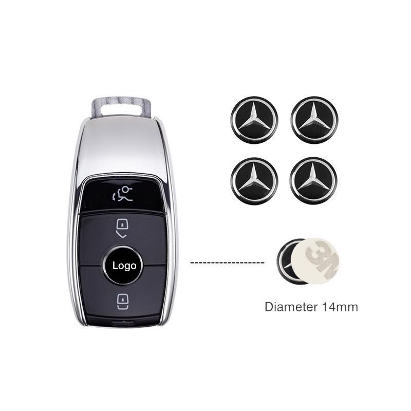 GLC GLB 5/10Pcs Car Remote Key Logo Accessory Emblem Stickers For Mercedes Benz AMG W206 W204 W205 W212 W213 W221 W222 W223 W25