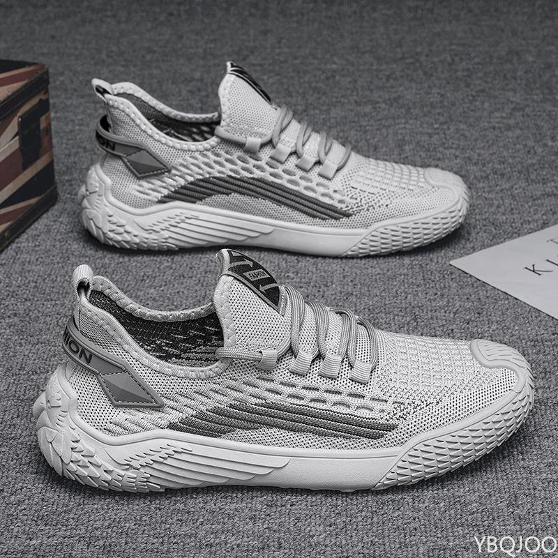 

Мужская обувь, летняя, дышащая, новая, сетчатая, против запаха, легкая, для вождения, спорта и отдыха, универсальная, вулканизированная обувь для мужчин 39 серый