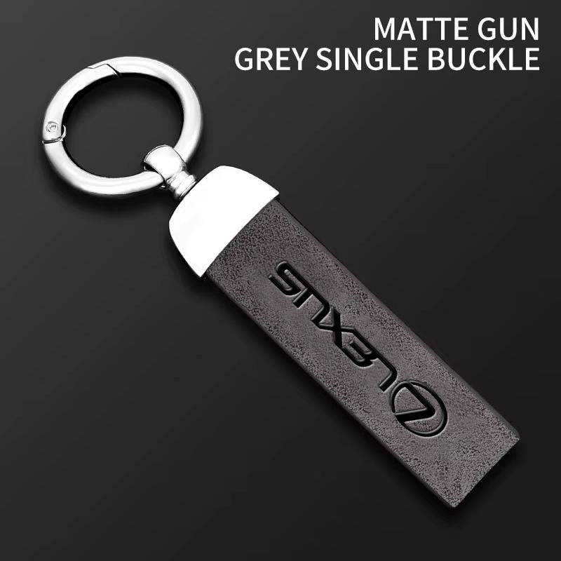 lexus Car Logo Key Chain Metal Leather Keyring Auto Keychain For Lexus F SPORT ES RX NX LS UX LM LX GX LC RZ IS CT GS RC HS SC T QQ6
