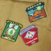 DILLO Made In the USA, Duck Canvas Fabric Animal Pattern Patch Cotton Pants Men's Used