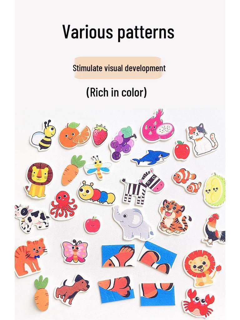 Montessori Baby Quiet Cloth Book: Tearable, Velcro, Calming Early Education Toy for Infants & Toddlers