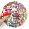 50-Pack Waterproof Train Graffiti Cartoon Stickers for Kids - DIY Mobile Phone & Suitcase Decor