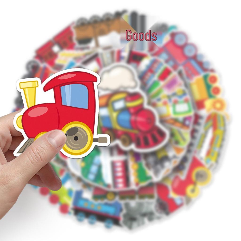 50-Pack Waterproof Train Graffiti Cartoon Stickers for Kids - DIY Mobile Phone & Suitcase Decor