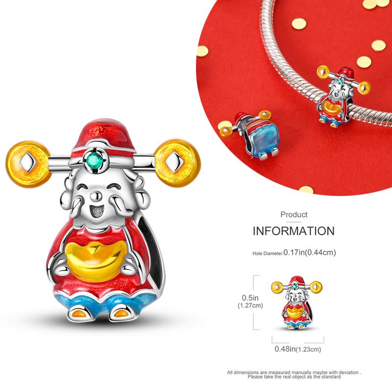 Copper Charms Winter Series Beads Snowman Penguin Pendant Fit Women Original Bracelet Christmas Diy Jewelry Dangle