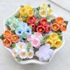 10PCS Vibrant Resin Three Roses For Scrapbooking, Wedding Decor & DIY Jewelry Making Accessories