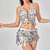 2 Pieces, Bra With Sequined Tassels, Fringed Top, Belly Dance Skirt, Carnival, Club, Costumes