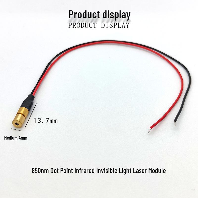 850nm 5mW Infrared Laser Module for Invisible Dot Positioning