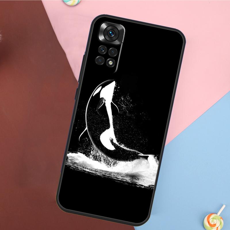 Orcas Whale Cover For Xiaomi Redmi Note 13 14 Pro 12 11 9 10 9S 10S 11S 12S Redmi 14C 10C 12C 13C Case