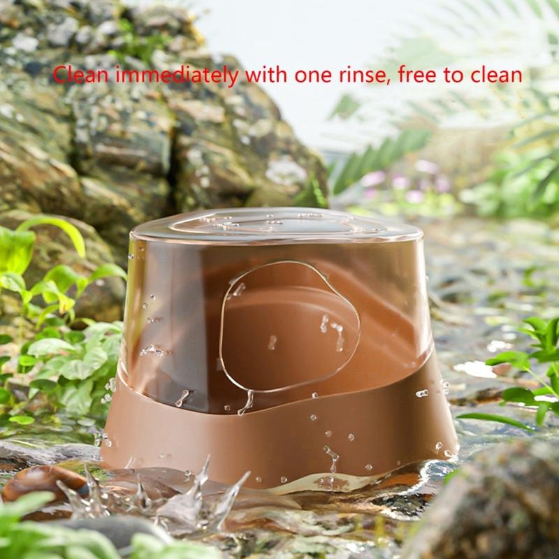 Portable Hamster Bathroom Hamster Sand Bath Container Small Pet Bathtub Sauna Toilet Washroom Hamster Bathroom Box