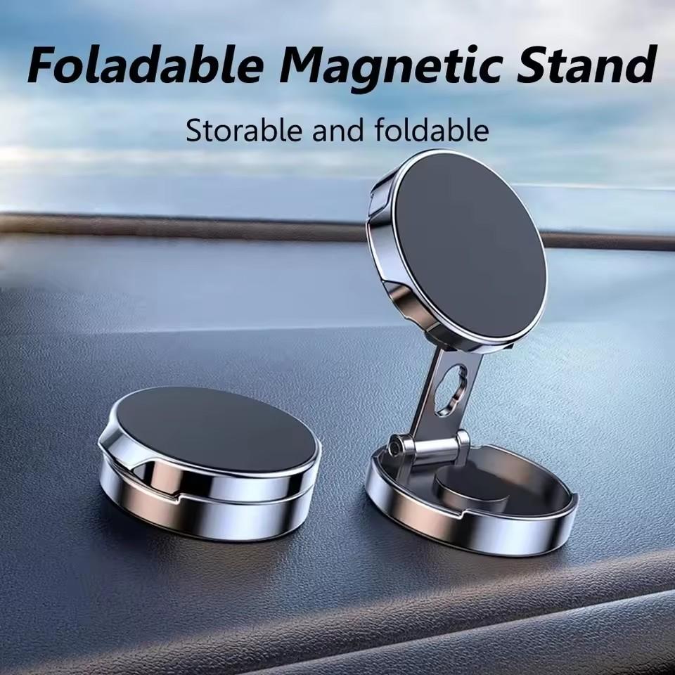 New Strong Magnetic Car Phone Stand Car Holder 720 °   Foldable Round Bracket Support for Universal Phones Mount Holders in Car