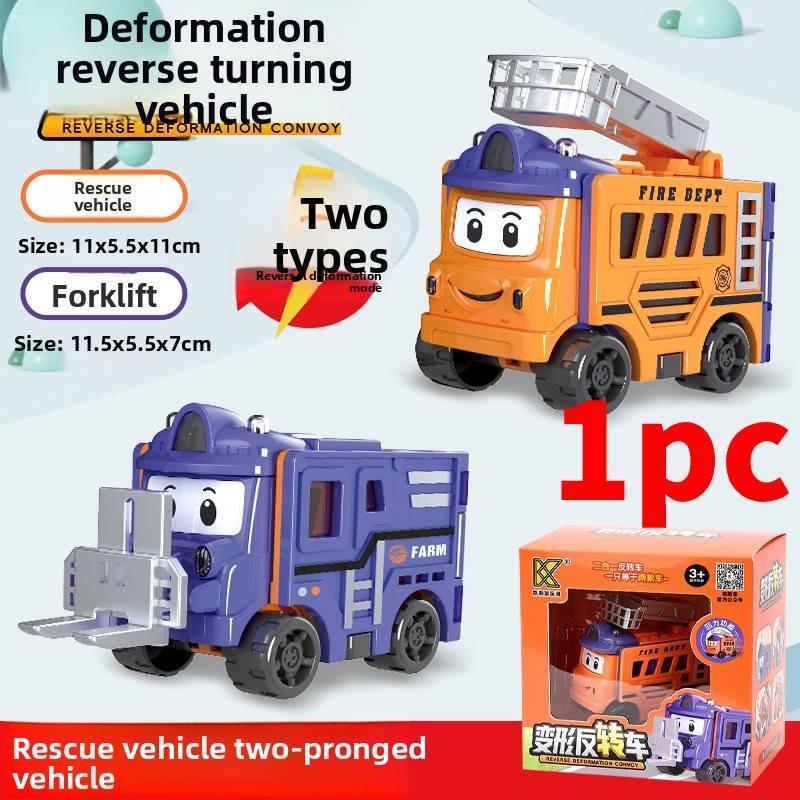 Roller And Bulldozer Toy For Boys With Doublesided Transforming Design For Creative Play And Infant Learning