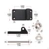 Downrigger Mounting Bracket Angled Block with Hardware Quick