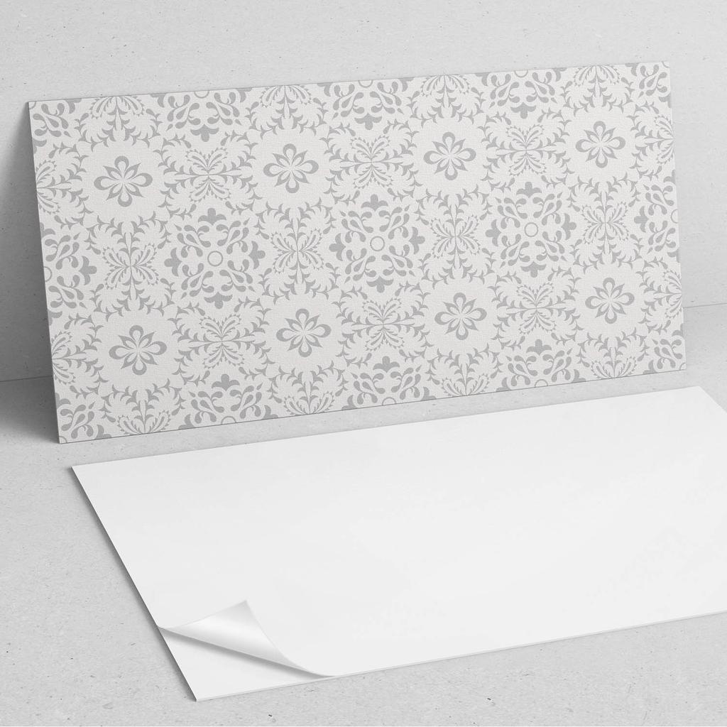 Panel Pcv Z Motywem Łatwa Dekoracja Do Jadalni 120X60 Cm Wzór Florystyczny Z Detalami
