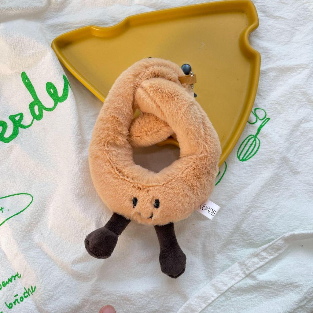 Roztomilý Kreslený Hamburger a Hranolky Plyšový Batoh Přívěsek na Klíče Panenka