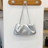 Vintage Pleated Cloud Bag for Women Soft Leather Large Capacity Shoulder Bags Shopping Bags Solid Color