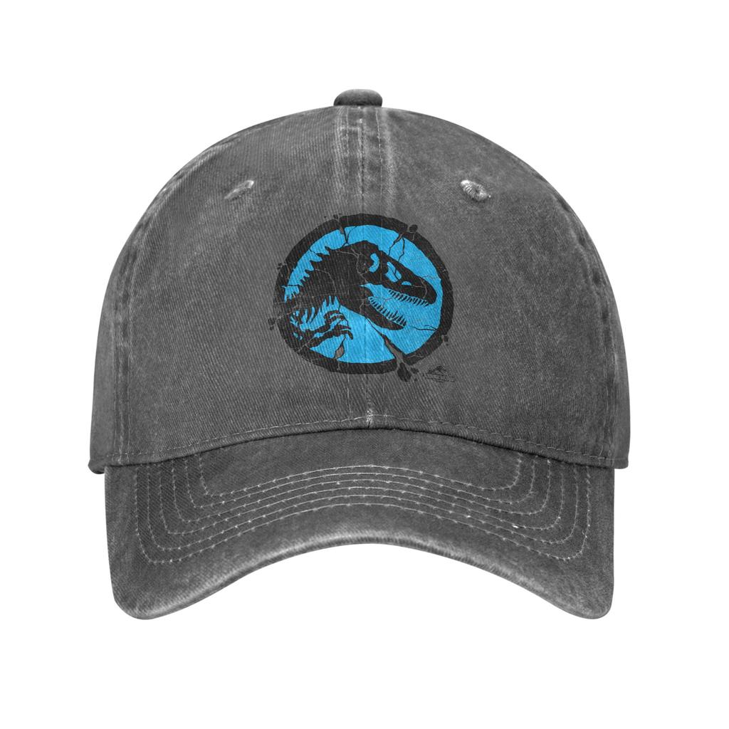 Jurassic Park Shattered Baseball Caps Vintage Distressed Cotton Snapback Hat Unisex Running Golf Adjustable Fit Hats Cap