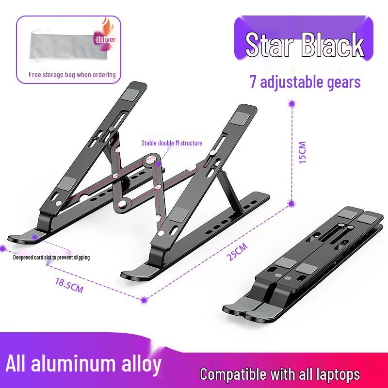 

Aluminum Alloy Desk Monitor Riser with Wireless Charging