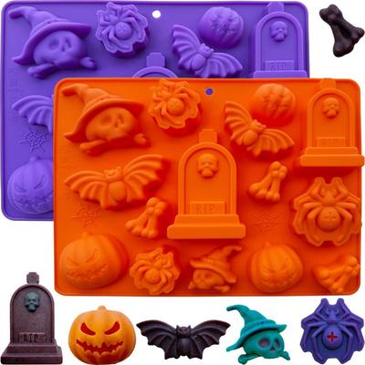 Food Grade Silicone Chocolate Dessert Mold Halloween Theme Baking Mould Baking Tools