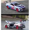 1/24 Scale M8 GTE Racing Diecast automudeli mänguasi, tagasitõmmatav mänguasi koos heli ja valgusega lastele Väikelapse poistele Tüdrukutele Kingikogu