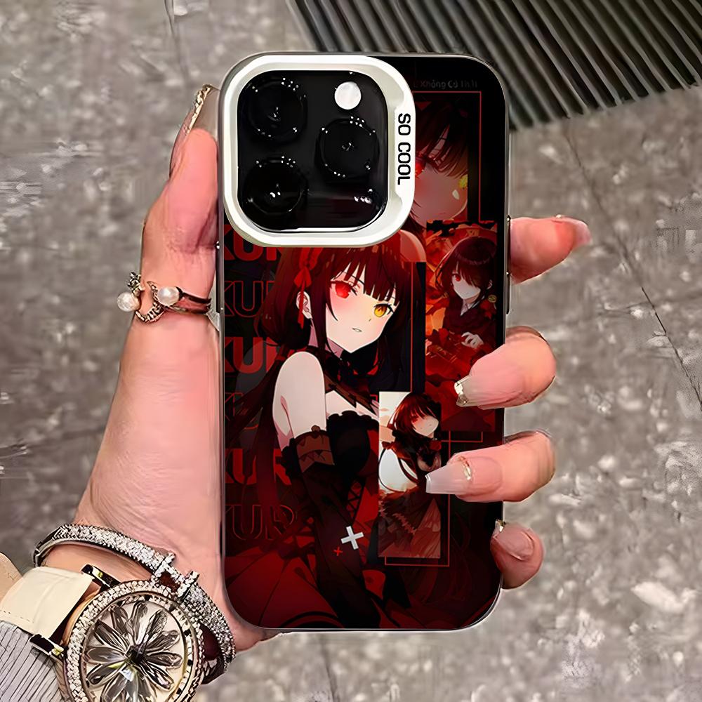Anime Date A Live Tokisaki Kurumi Cute Phone Case For IPhone 17 Pro Max 16 15 14 13 11 12 Mini Xs Xr 8 Plus Se Color Silver Cove