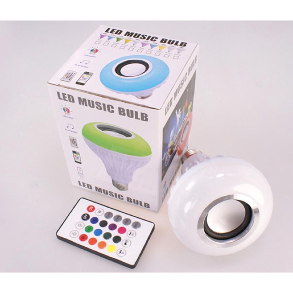 Homlly LED Bluetooth Music Disco Light Bulb with remote (E27 Bulb)