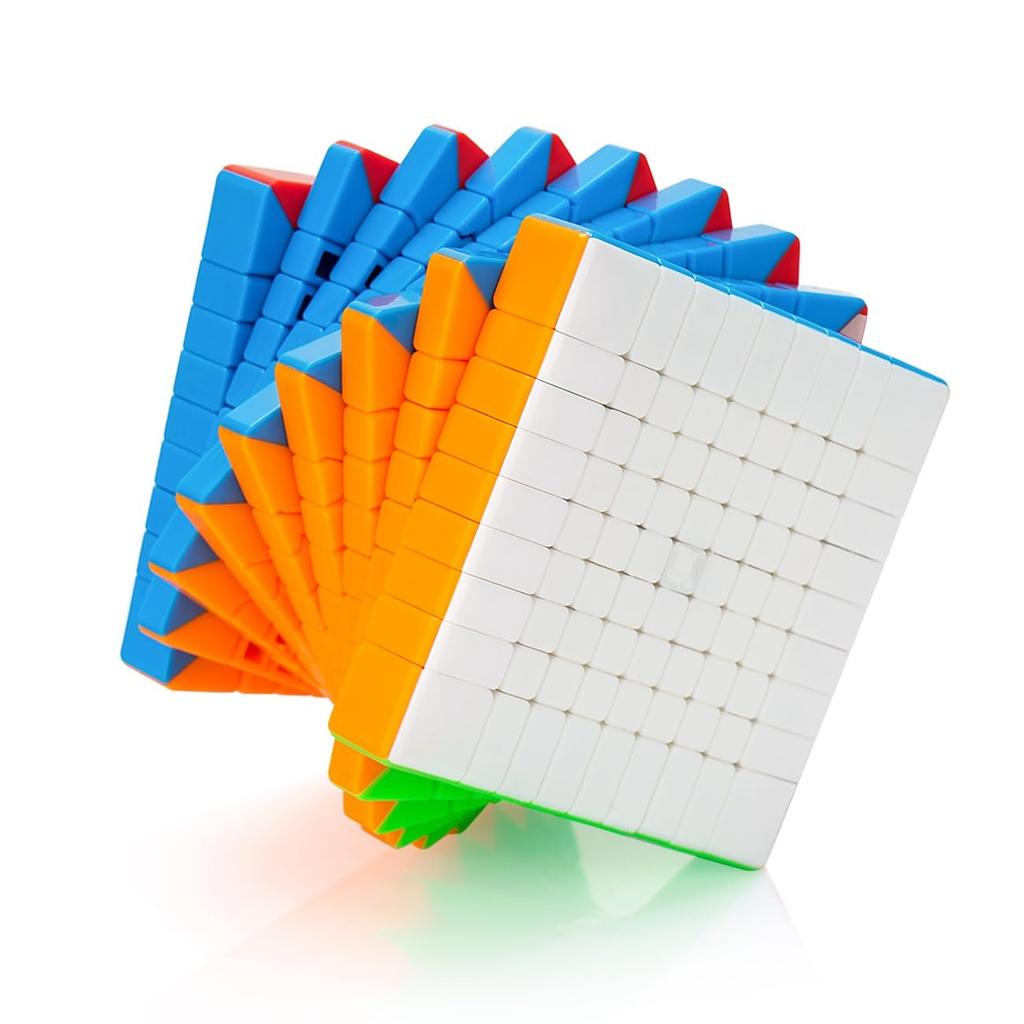 Findbetter 9x9x9 Competition Cube, 9x9, Stickerless, World-Class Color Scheme, Brain Training, Educational Toy, 90x90x90mm, Collection, Display,