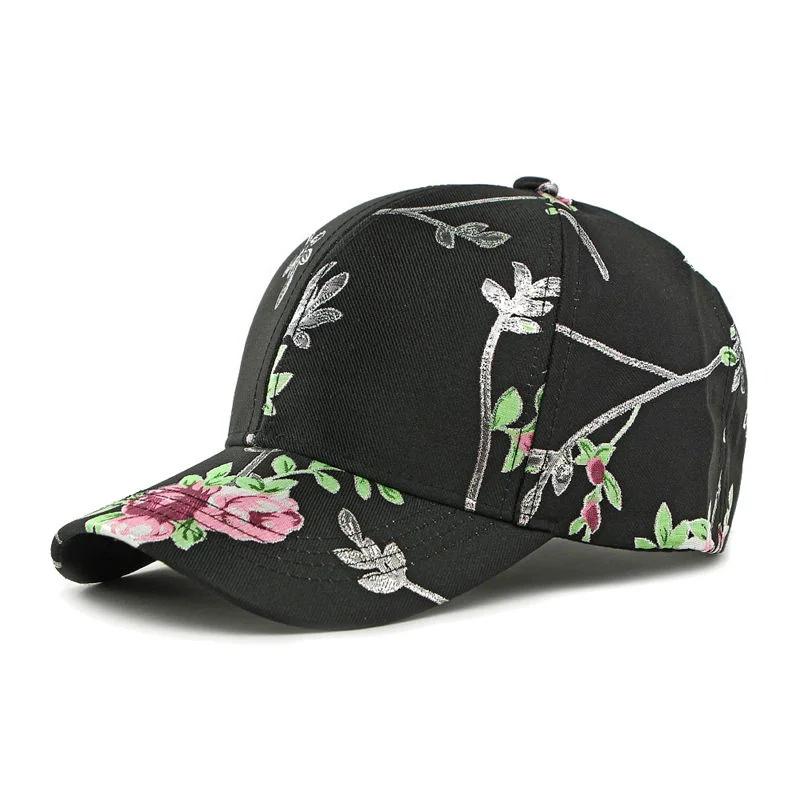 LDSLYJR Four Seasons Polyester Print Casquette Baseball Cap Adjustable Outdoor Snapback Hats for Girl and Women 125