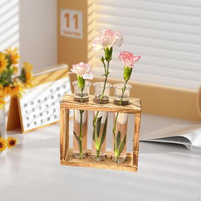 Hydroponic Flower Vase Decorative Desktop Ornament Artwork Removable Plants Container Plant
