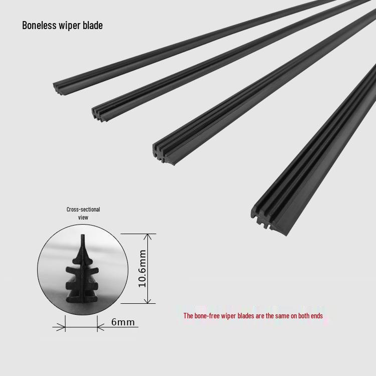 Frameless Car Wiper Blades and Rubber Strips