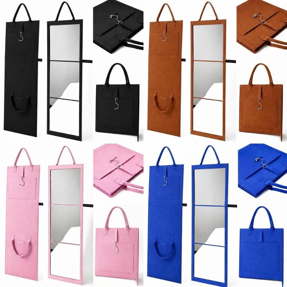 Foldable Travel Mirror Shatterproof Makeup Mirror Makeup Mirror Full Body Mirror Dormitory