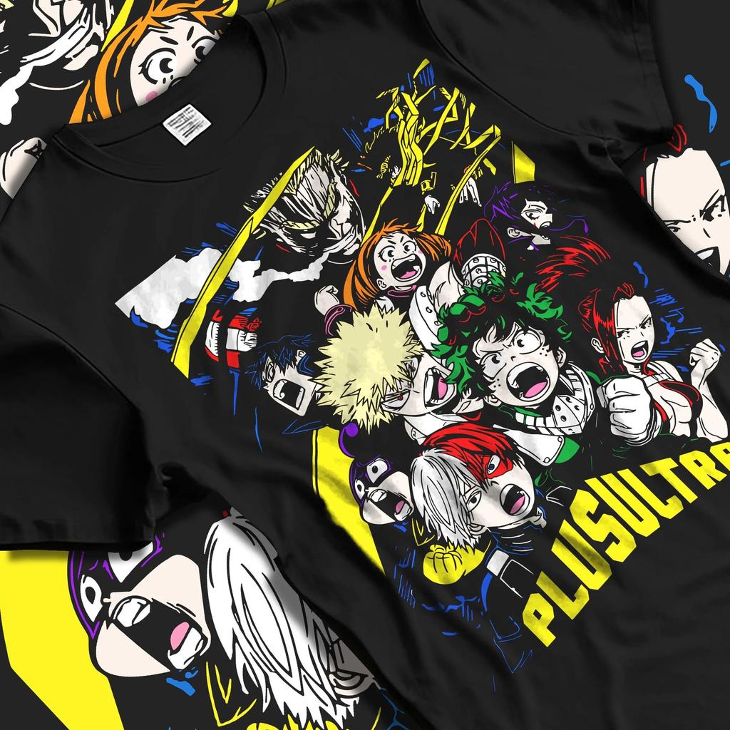 T-shirt My Hero Academia Bakugo Anime Manga Giapponese Oversize Y2k Casual Lento da Uomo Cotone Alta Qualità Streetwear Harajuku Abbigliamento Femminile Maschile