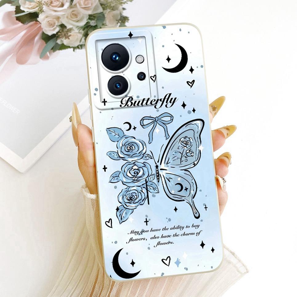 Daisy Bow Pattern Butterfly Flower Cherry Back Cover For Infinix Zero Ultra Phone Case Soft Silicone Casing On Infinix Zero 8 8i