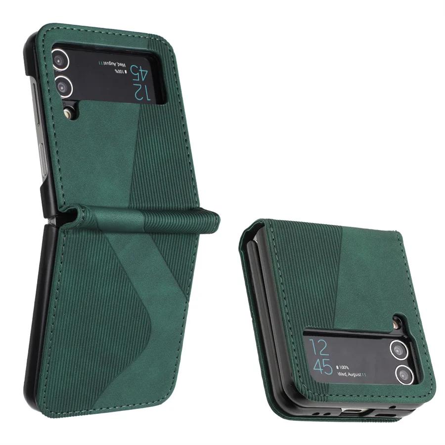Luxury Case For Samsung Z Flip 4 5 6 Flip3 5G Leather Armor Back Cover For Samsung Galaxy Z Flip 7 FE Case Z Flip 3 5 6 7 Funda