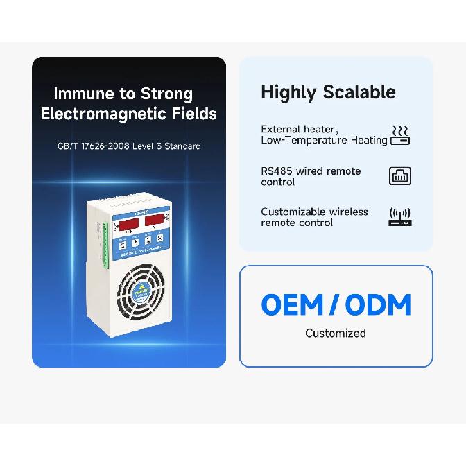 Deumidificatore Intelligente Tipo Scarico ENMG per Quadri Elettrici Piccolo Dispositivo di Deumidificazione Modulo Armadio di Distribuzione Anti-Condensa.