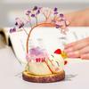Creative Design Natural Crystal Crystal Tree Colorful Gravel Fortune Cat Fortune Tree Christmas Gifts