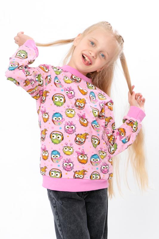 Girls’ Sweatshirt – Printed Double-Knit & Loose Fit, Any season 6069-055-5 HC