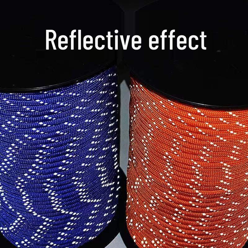 High-Reflective 7-Core Paracord: Emergency Lifesaving, Camping & Escape Rope