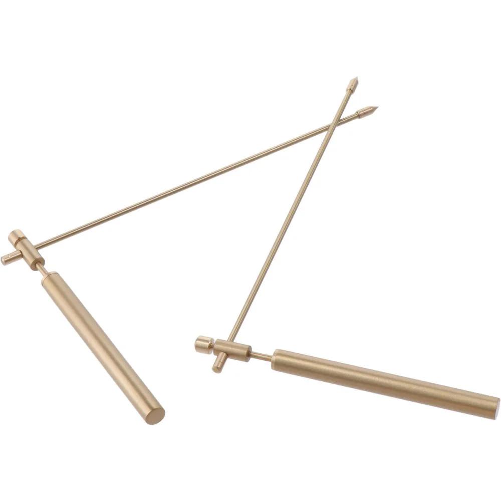 2PCS Ghost Hunting Tools Copper Alloy Ghost Hunting Dowsing Rods Ghost Hunters Ghost Hunting Brass Dragon Seeking Ruler