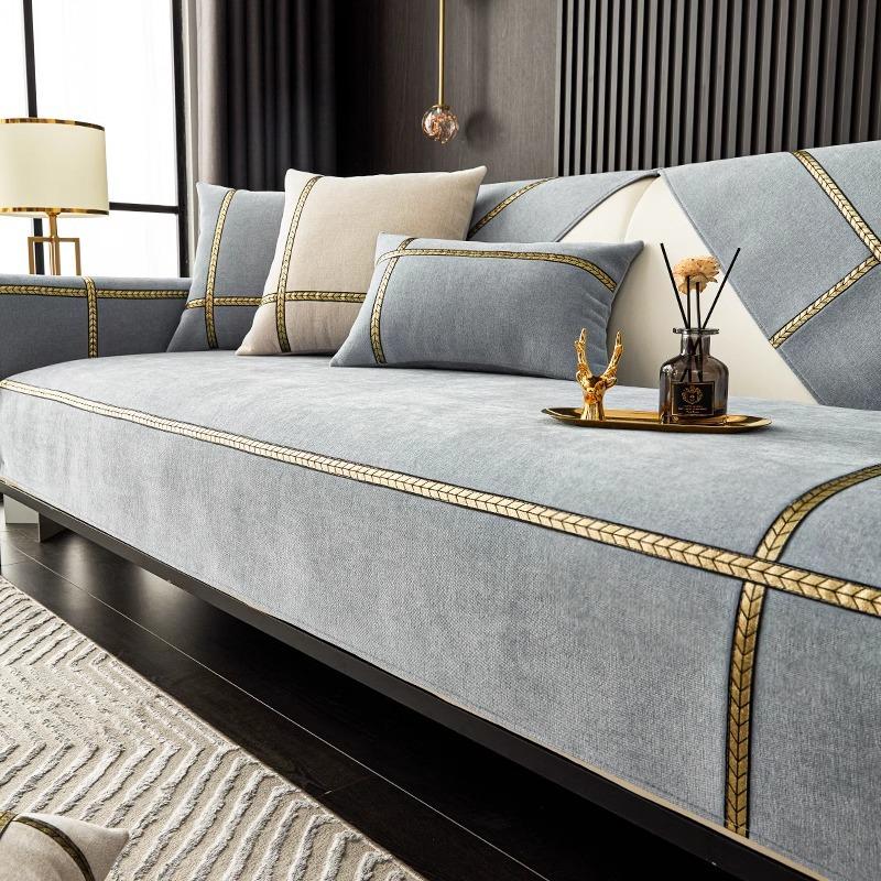 Spezielle Chenille Leichter Luxus High-End Sofakissen Neu Ganzjahres Universell Rutschfestes Sofakissen