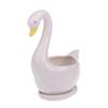 White Swan Ceramic Flower Pot Succulent Plant Flowerpot Planter Desktop Home Off