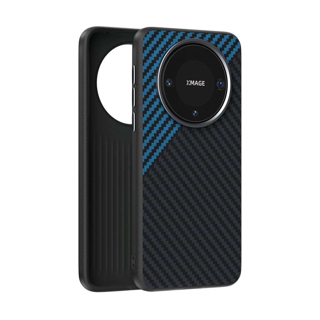 For Huawei Mate 60 Carbon Fiber Case Slim Magsafe Magnetic Wireless Charger Drop Test Mate 60 Pro Case Metal Lens Grip Funda