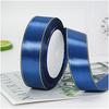 Gift Satin Ribbons Wholesaler 1inch  100% Polyester  Christmas Ribbon  Gold Wired  Edged Satin Ribbon  Roll Accept Print Logo