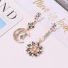 Moon Sun Earrings Drop Dangle Earrings Alloy Material Party Jewelry for Girls